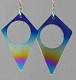 Click for details about Small Diamond Titanium Earrings w/round opening
