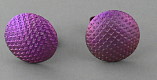 Click for details about "Flys Eyes" Post Earrings in Purple