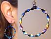 Click for details about Twisted Titanium Hoop Earrings 