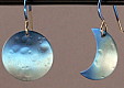 Click for details about Small Crescent and Full Moon Earrings 