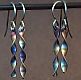 Click for details about Short Titanium twist Earrings. Rainbows 